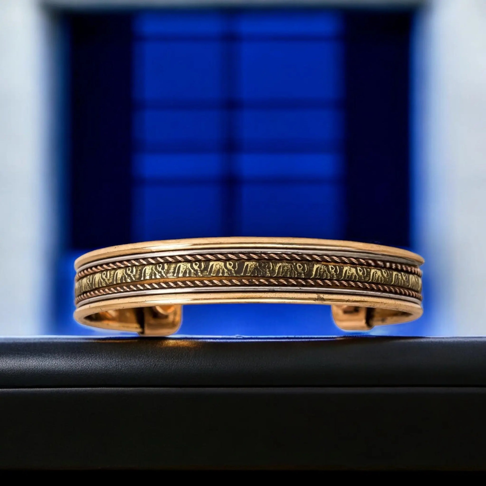 Premium Copper Magnetic Bracelet - Elephant Carving - Unisex Design Zurit Enterprise Pty Ltd