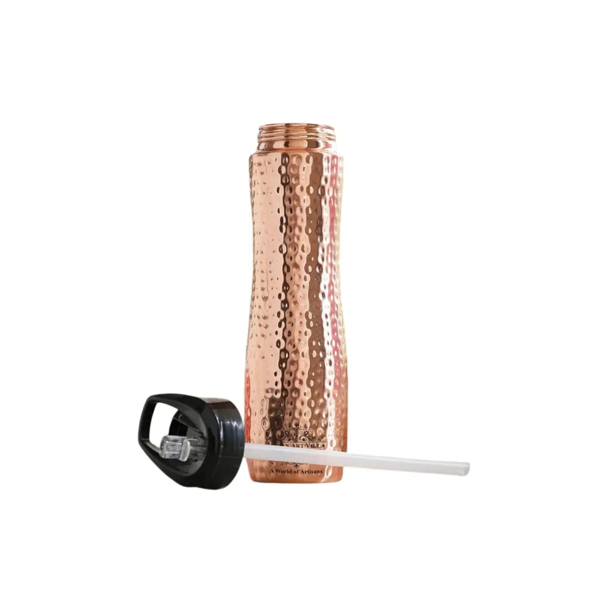 Hammered with Sipper Lid - Premium Copper Bottle Zurit Enterprise Pty Ltd