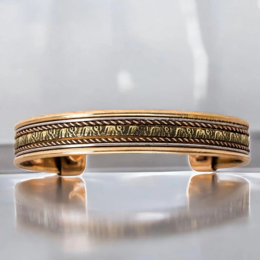 Premium Copper Magnetic Bracelet - Elephant Carving - Unisex Design Zurit Enterprise Pty Ltd