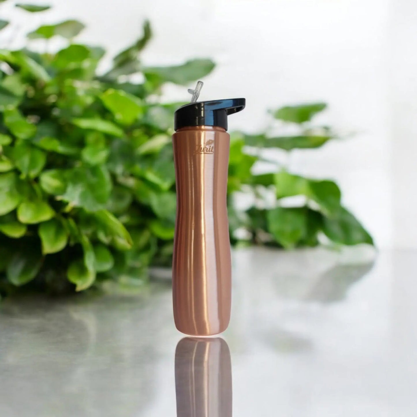 Matt Finished with Sipper Lid - Premium Copper Bottle Zurit Enterprise Pty Ltd