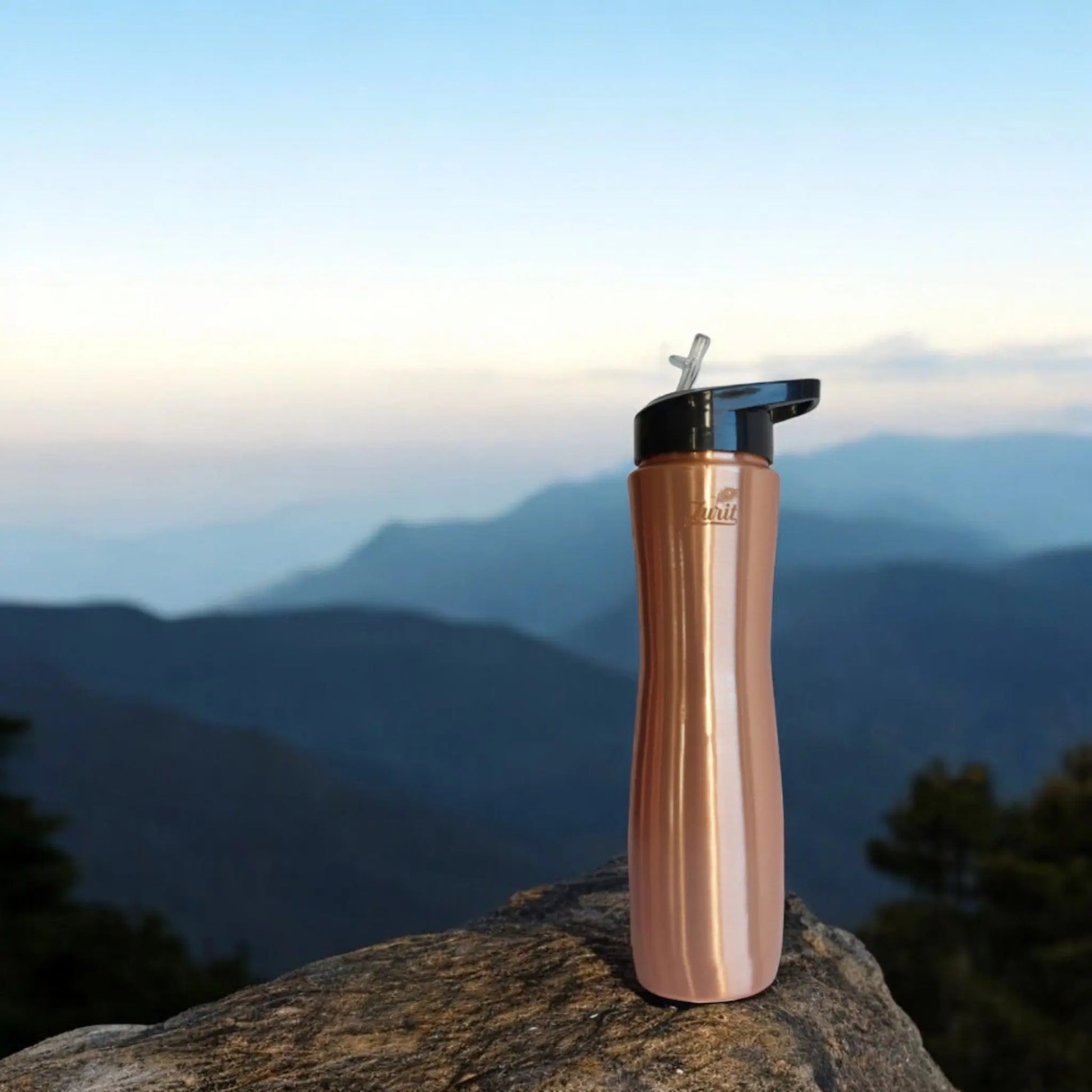 Matt Finished with Sipper Lid - Premium Copper Bottle Zurit Enterprise Pty Ltd