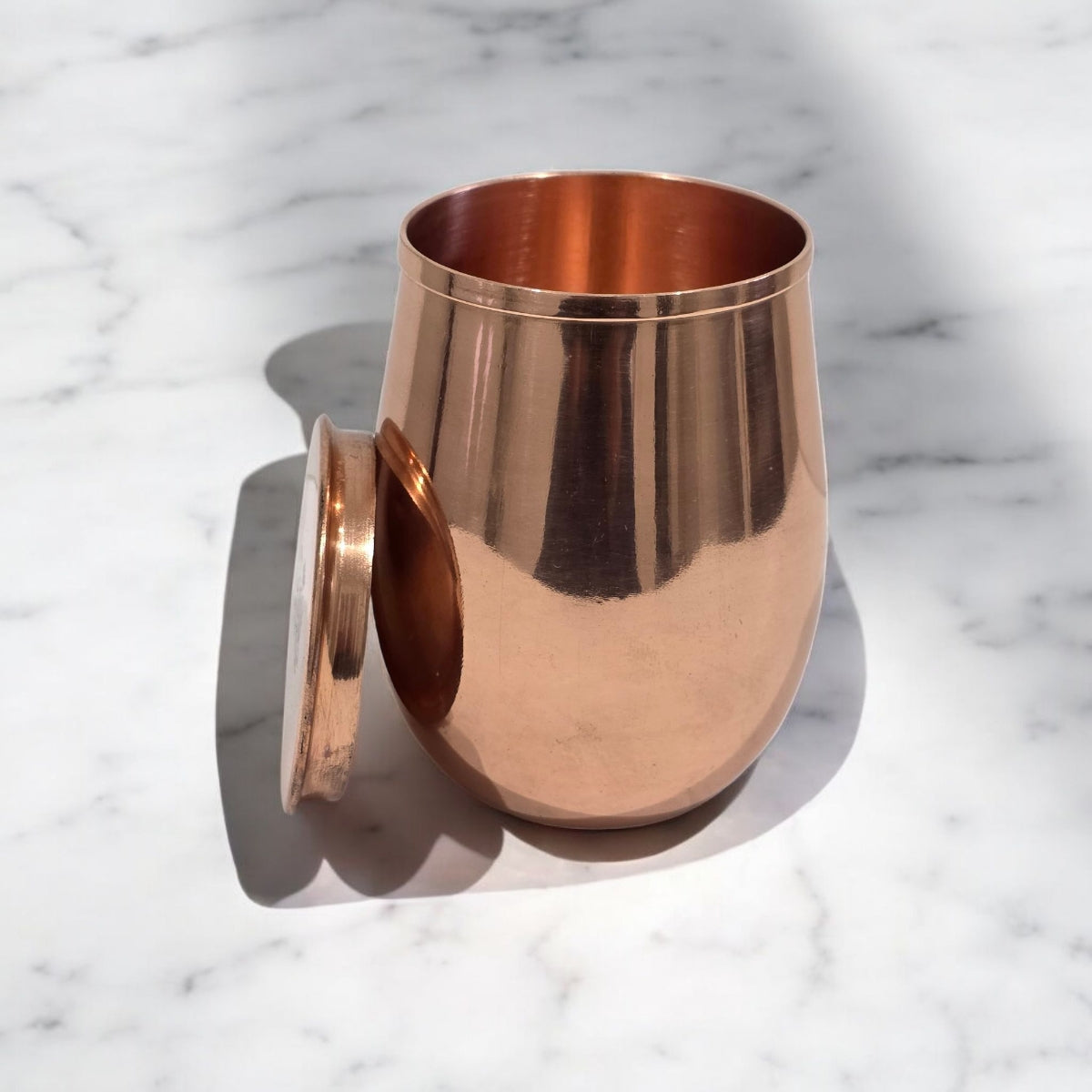 Copper Luxe – Premium Copper Cup with Lid 300ml Zurit Enterprise
