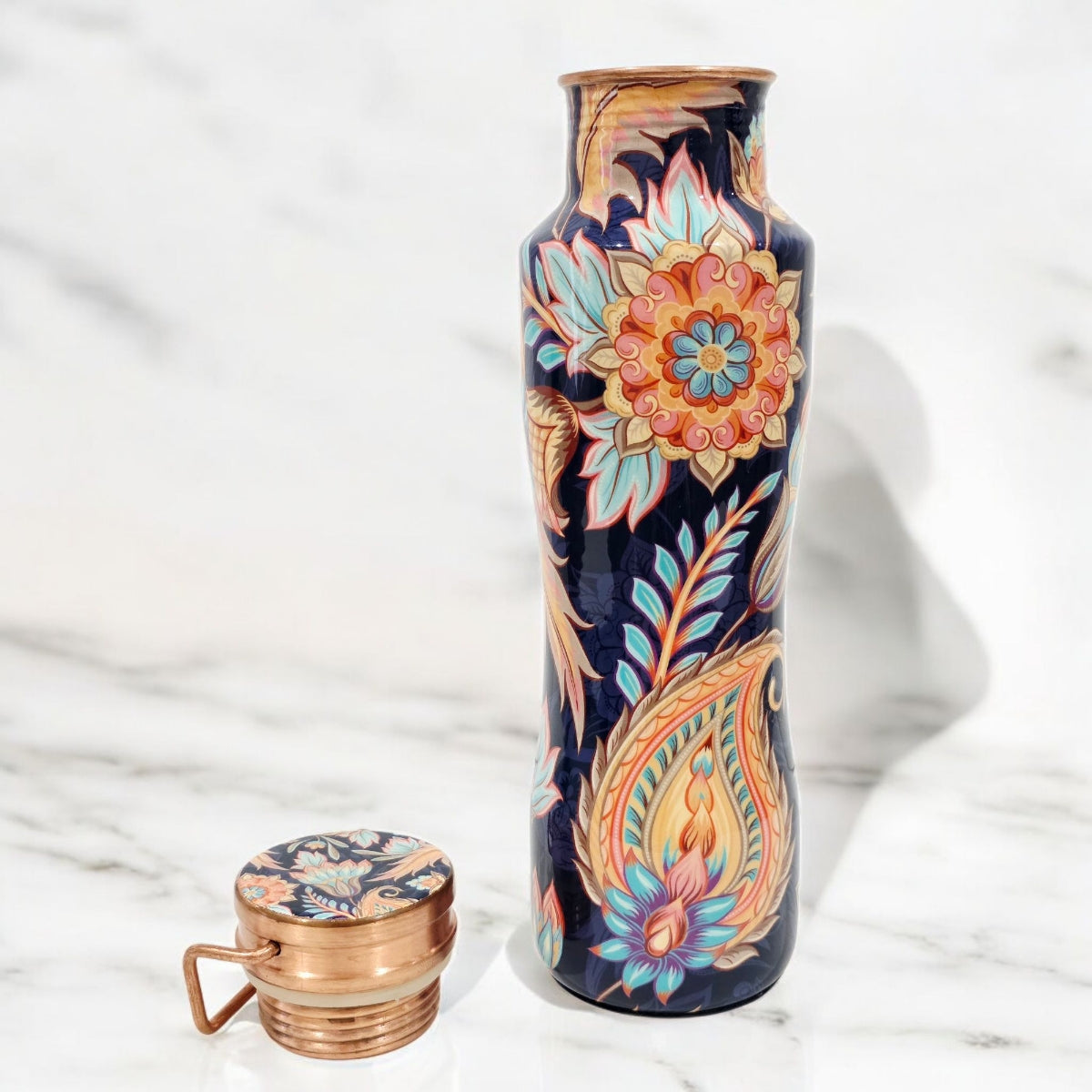Blue Blossom 800ml - Premium Copper Bottle Zurit Enterprise
