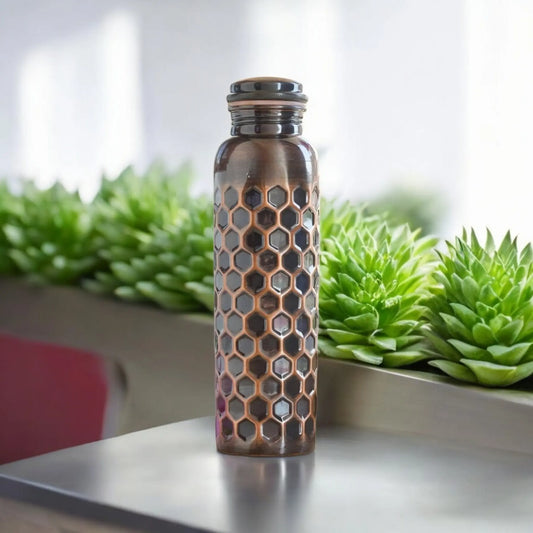 Antique Dark Honeycomb - Premium Copper Bottle Zurit Enterprise Pty Ltd