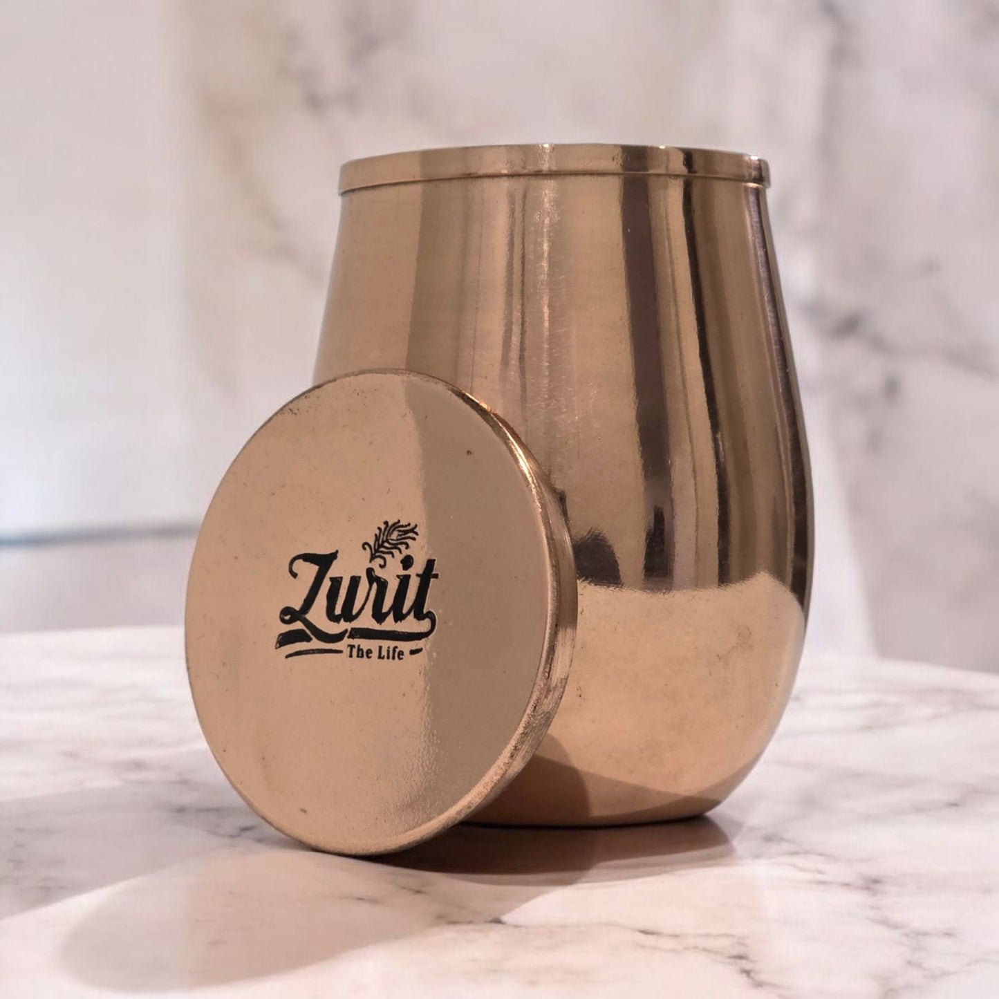 Copper Luxe – Premium Copper Cup with Lid 300ml Zurit Enterprise