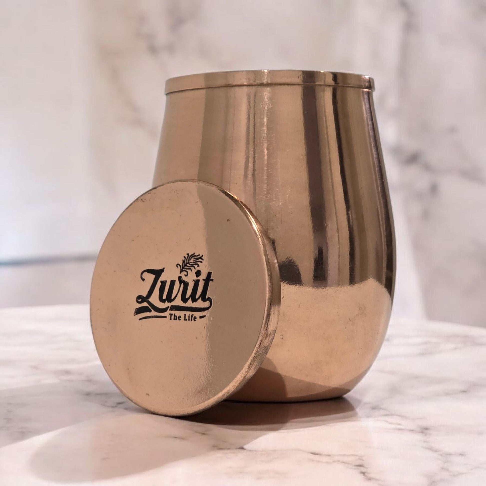 Copper Luxe – Premium Copper Cup with Lid 300ml Zurit Enterprise