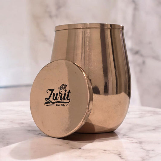 Copper Luxe – Premium Copper Cup with Lid 300ml Zurit Enterprise