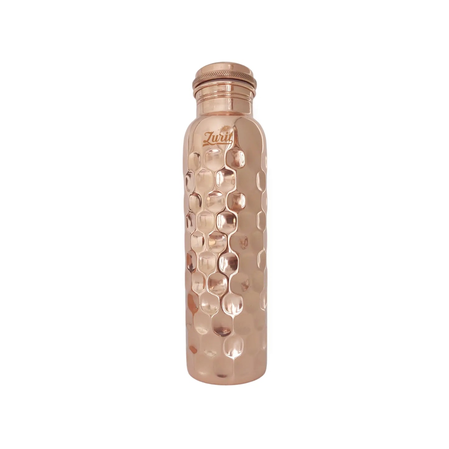 Honeycomb design - Shine finished - Premium Copper Bottle 1 Litre Zurit Enterprise Pty Ltd