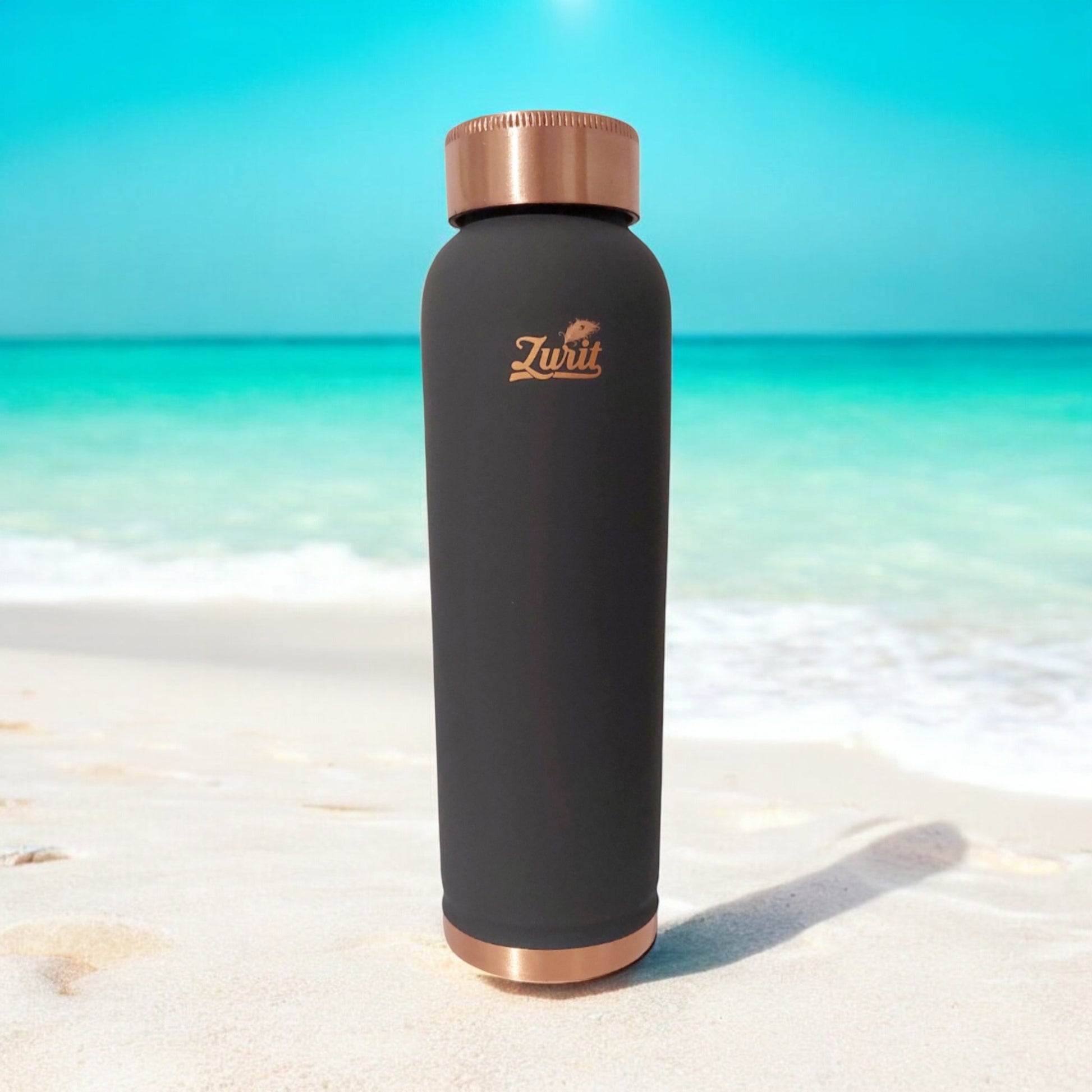 Full Silk Finish Grey - Premium Copper Bottle Zurit Enterprise