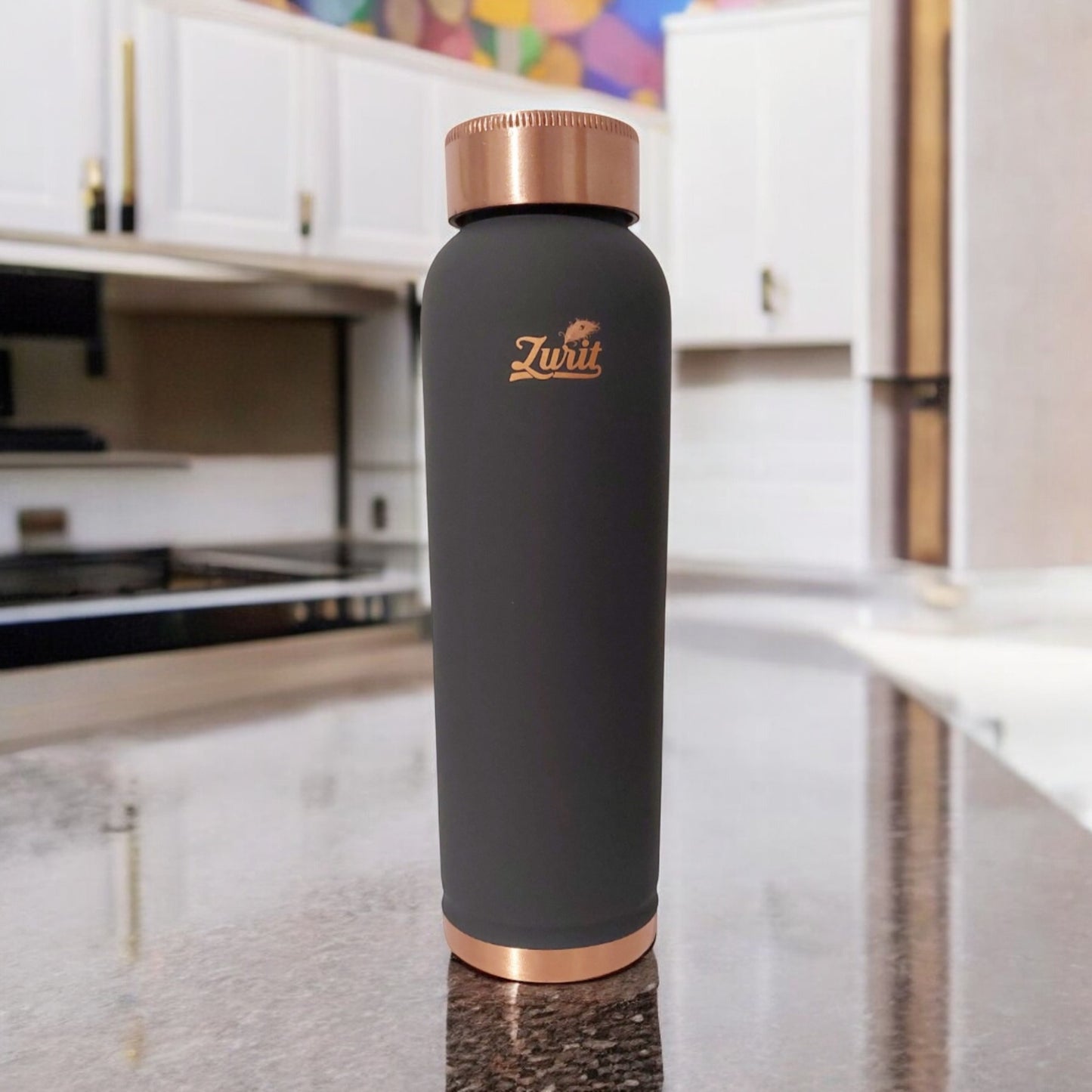 Full Silk Finish Grey - Premium Copper Bottle Zurit Enterprise