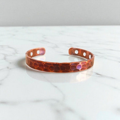 Dark Hammered - Unisex Design - Premium Copper Magnetic Bracelet Zurit Enterprise Pty Ltd