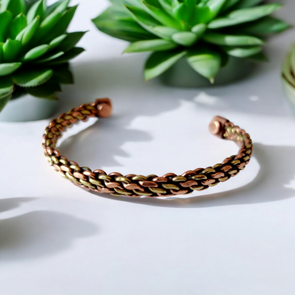 Golden Unity - Premium Copper Magnetic Bracelet | Wholesale & Bulk Orders