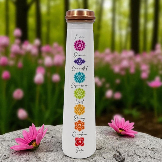 Chakra Balance 750ml - White Premium Copper Bottle Zurit Enterprise