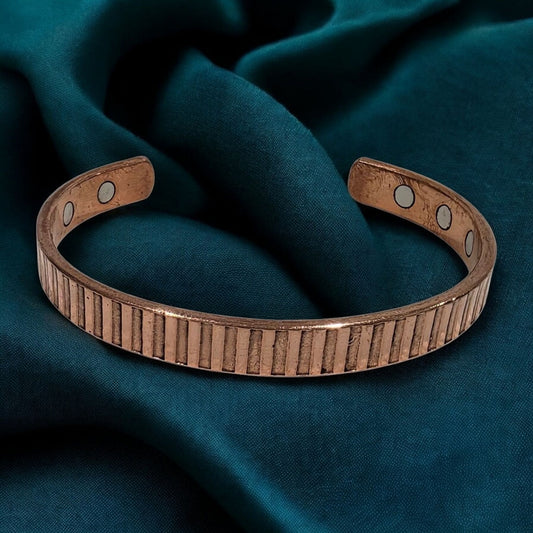 Premium Copper Magnetic Bracelet- Golden Stripe - Unisex design Zurit Enterprise Pty Ltd