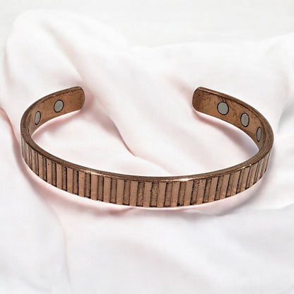 Premium Copper Magnetic Bracelet- Golden Stripe - Unisex design Zurit Enterprise Pty Ltd