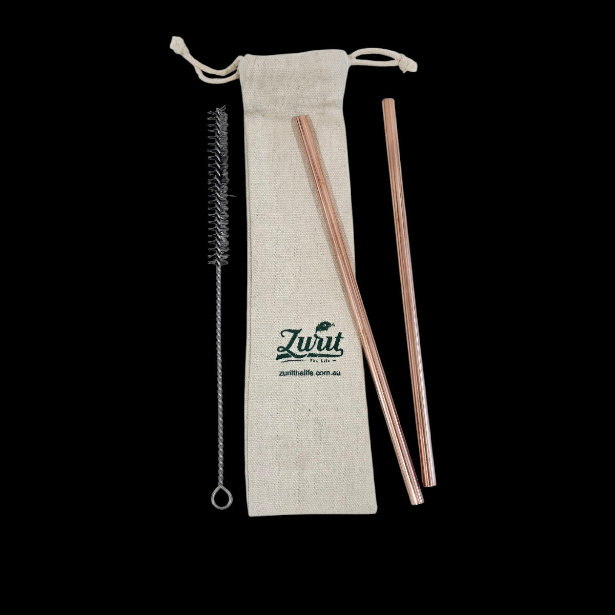 Premium Copper Straw Set (Set of 2) Zurit Enterprise Pty Ltd